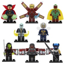 8pcs Avengers Infinity War Doctor Strange Iron Man Ebony Maw Vision Minifigures - £13.79 GBP