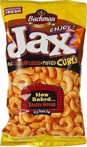 Bachman Jax Real Cheddar Cheese Puffed Curls 6 oz. Bag (4 Bags) - £22.84 GBP