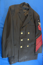VINTAGE WWII USN US NAVY DRESS UNIFORM COAT JACKET 39X31 - $79.19
