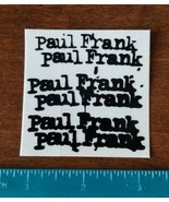 Authentic Paul Frank STICKER 2 1/4&quot; x 2 1/4&quot; Clear with Black Awesome!! - $1.97