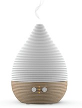 Ultrasonic Diffuser with Ambient Light Handmade ceramic and beech wood NEW - £38.78 GBP