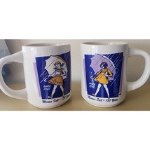  Morton Salt 150 Years Umbrella Girl Logo Coffee Mug Cup by Bryan China ... - £9.75 GBP