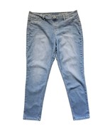 LAURIE FELT Jeans Silky Ankle Skinny Faux Zipper Vital Stretch Tech Blue... - $19.54 CAD