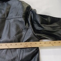 East 5th RN#93677 Women's Black Genuine Leather 3-Button Jacket Size Large image 5