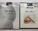 Sears Nice Touch HugAlon Day Sheer Pantyhose One Is Control Black Size D... - £9.46 GBP