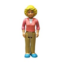 Grand Mansion Dollhouse Mom Mother Blonde Woman Pink Shirt Little Tikes 6 Inch - £5.46 GBP