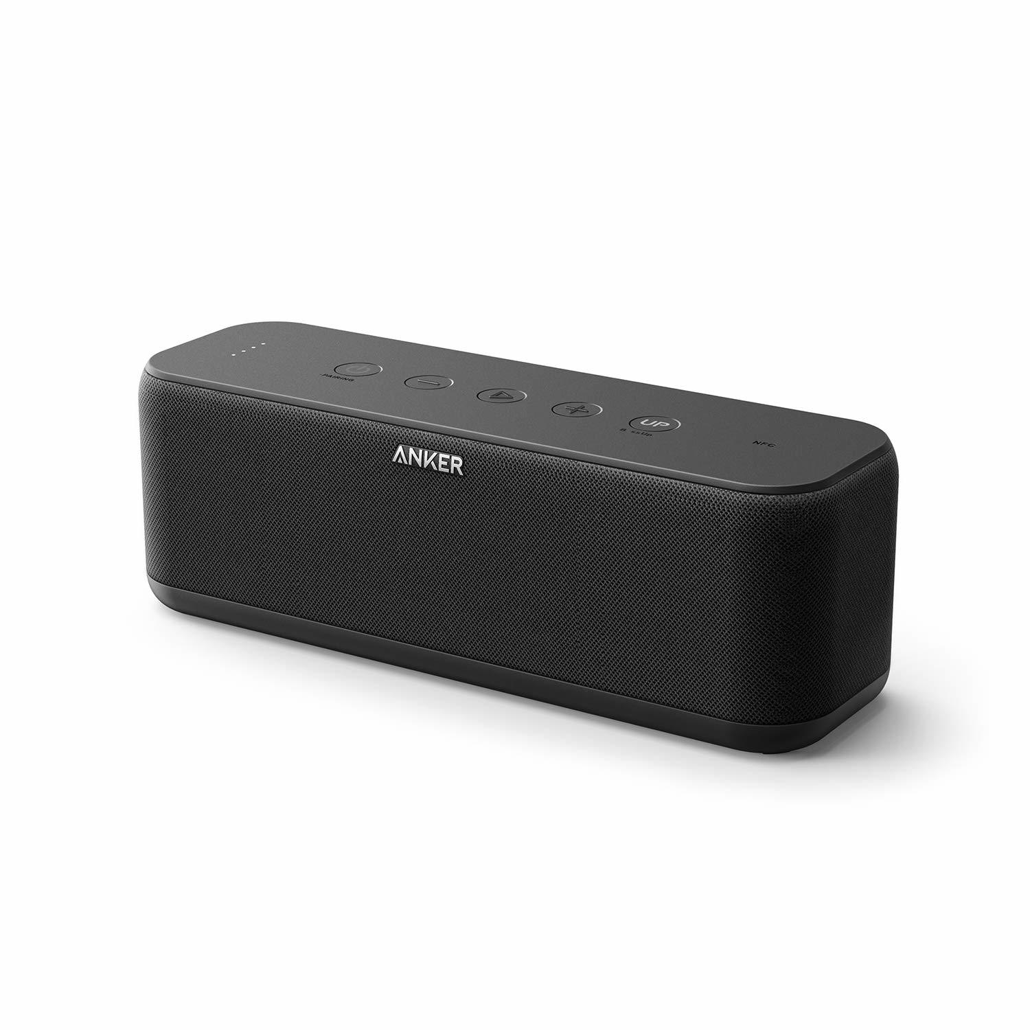 Upgraded, Anker Soundcore Boost Bluetooth Speaker with Well-Balanced Sound, Bass