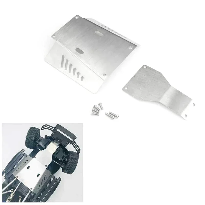 PigRC Metal Stainless Steel Chassis Armor Protection Skid Plate for Tamiya CC-01 - £13.10 GBP