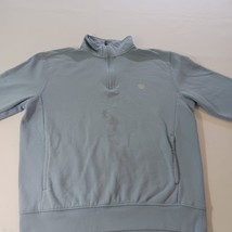 Chaps 1/4 Zip Men Sz M Blue Cotton Blend The Everyday Fleece Pullover Sweatshirt image 9