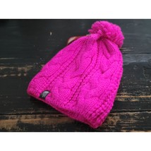 The North Face Bigsby Pom Pom Bright Pink Beanie Hat Unisex OS - £20.52 GBP
