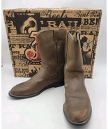 Justin Men&#39;s Temple Roper Clay Brown Casual Boots JB3001 Size 9.5 D - €60,04 EUR