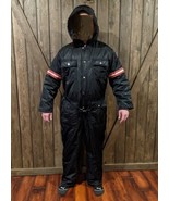 Fieldmaster Vintage Ski Snowsuit Snowmobile Suit Black Winter Size Mediu... - €87,88 EUR