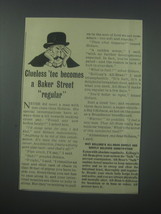 1954 Kellogg's All-Bran Cereal Ad - Clueless 'tec becomes a Baker street regular - £14.54 GBP