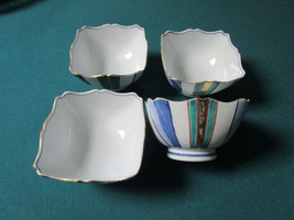 4 Chinese Ceramic Serving Bowls Hand Painted - £31.61 GBP
