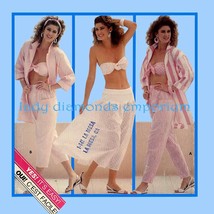 1980’s Tunic Shirt Top Bantu Bikini Bra Pull-on Pants Harem Skirt Womens sz 12 1 - £10.95 GBP