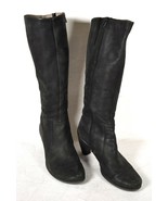 ECCO Boots Womens Black Side Zip Leather 9 1/2 US   - $84.15