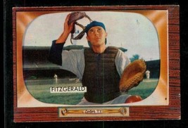 1955 Bowman Baseball Card #208 Eddy Fitzgerald Washington Senators Catcher - £7.74 GBP