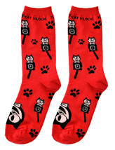 Genuine Kit Cat Klock Casual Funky Women&#39;s RED Socks - $13.25