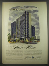 1956 Statler Hilton Hotel Ad - In step with the progress of Dallas - £14.78 GBP