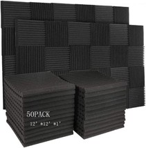 Heweiyhy 50 Pack Soundproof Studio Foam For Walls, Sound Insulation Pane... - £39.95 GBP