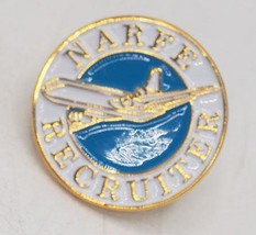 Vintage Enamel NARFE Recruiter Airplane Lapel Pin - $30.64