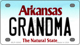 Grandma Arkansas Novelty Mini Metal License Plate Tag - £11.97 GBP