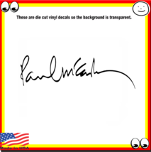 Paul McCartney Sign Signature Vinyl Cut Decal Sticker Logo For Guitar Or... - £7.87 GBP+