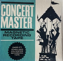 Concert Master 7&quot; recording Tape Tensilized polyester 2400 ft REEL TO REEL..Used - £12.08 GBP