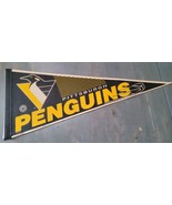 Vintage Pittsburgh Penguins NHL Wincraft Felt Full Size Pennant Flag Hockey - £22.29 GBP