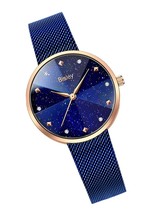 Watches with Shiny Starry Sky Dial Watch Steel - £88.59 GBP