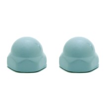 Gerber Replacement Ceramic Toilet Bolt Caps - Set of 2 - Regal Blue - £35.79 GBP