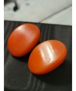 Vintage Mango Orange Clip On Earrings - £37.54 GBP