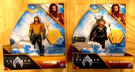 Set of 2 figures! DC Aquaman &amp; The Lost Kingdom Aquaman &amp; Black Manta -  FAST SH - £21.17 GBP