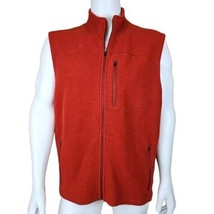 IBEX Vest Mens XXL Burnt Orange 100% Merino Wool Sleeveless Jacket USA - $93.08