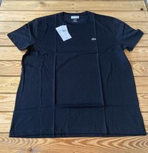 Lacoste NWT $49.50 Men’s Crew Neck T Shirt Size 2XL Black Q6 - £25.23 GBP