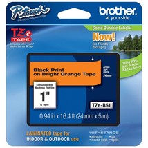 Brother Genuine P-Touch TZE-B51 Tape, 1&quot; (0.94&quot;) Wide Standard Laminated Tape, B - £28.76 GBP