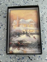 Set of 15 Thomas Kinkade Victorian Xmas II Cards &amp; Envelopes DaySpring Blessing - £14.81 GBP