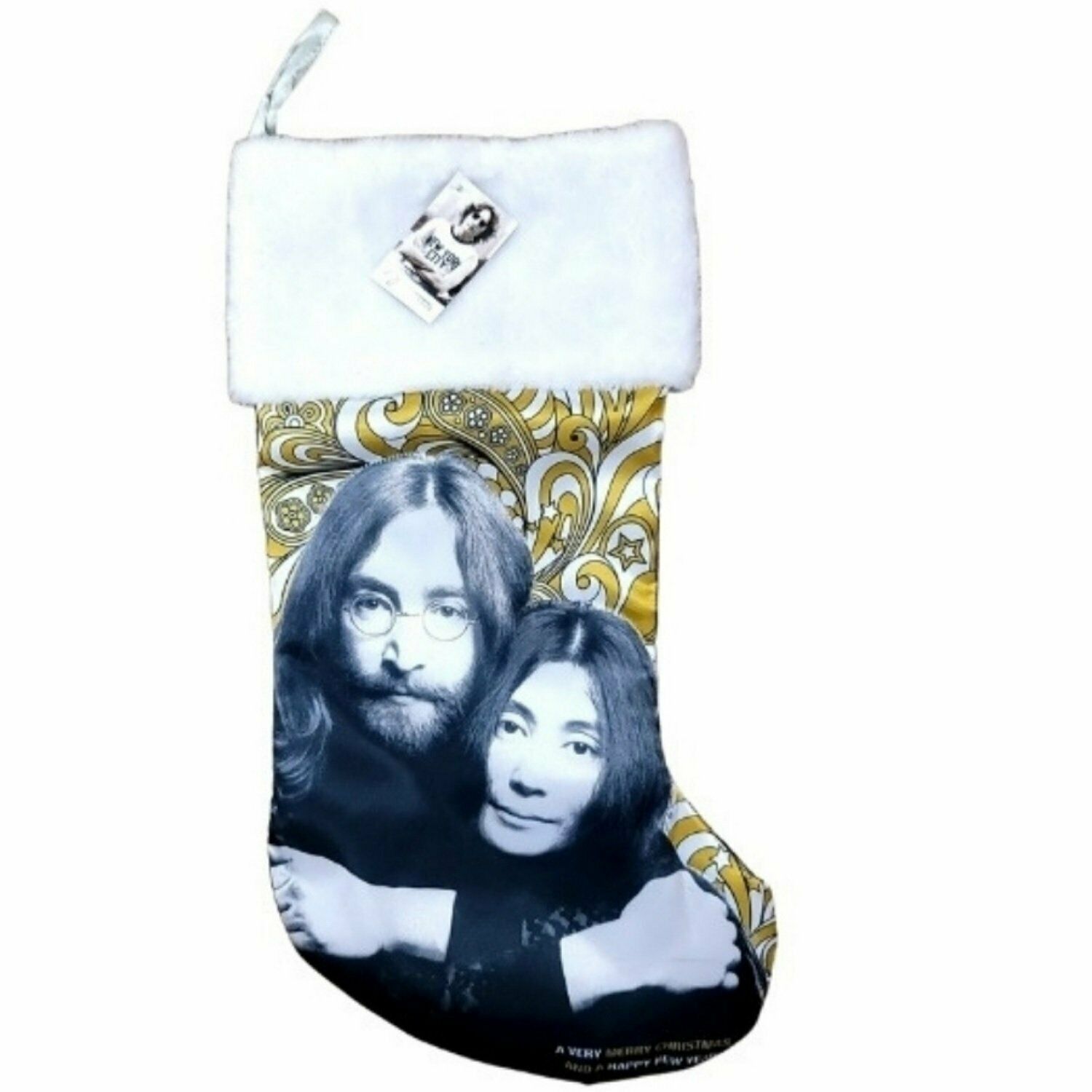 John Lennon - John & Ono Stocking by Kurt Adler Inc. - £15.53 GBP