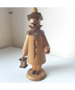 Vintage Wooden Smoker Night Watchman Raucher 7&quot; - $29.90