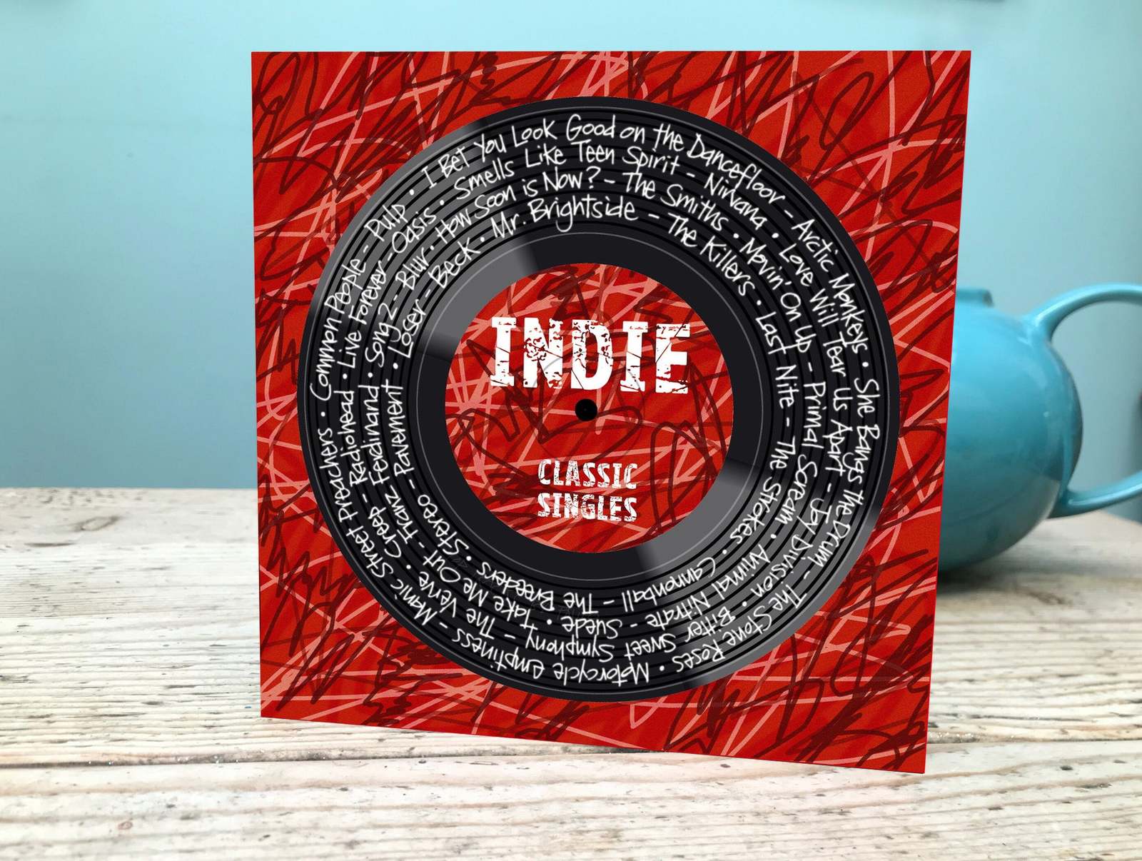 Indie Hits Card / Indie Rock Card / Indie Music Birthday Card / Alternat... - $5.13