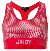 Juicy Couture women&#39;s velour sports bra in Red - size XL - $46.53