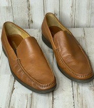 Johnston Murphy Men’s Loafer Shoes Size 9.5 Brown Made In Italy 15-5854 - £25.11 GBP