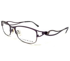 Alfred Sung Eyeglasses Frames AS4995 PLM CEN Purple Plum Wavy Arms 49-17-135 - £49.11 GBP