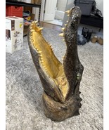 22&quot; Alligator Head Mount with FULL JAW Gator Taxidermy Authentic with 80... - $27,615.05 MXN