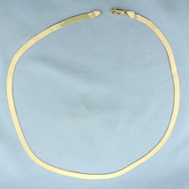 Liquid Gold Herringbone Chain Necklace in 14k Yellow Gold - $887.50