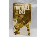 Enco College And Professional Football 1972 Snibbe Publications Schedule... - $56.12