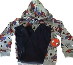 MARVEL ~ SPIDERMAN ~ Two (2) Piece Set ~ Sweatshirt ~ Sweatpants ~ Boys&#39; Size 7 - £17.48 GBP