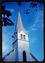 1950s Markesan Wisconsin, Church Steeple Red-Border Kodachrome Slide - £2.33 GBP
