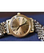 Serviced Vintage Omega Geneve Automatic Watch 1012 movement Beads of Rice Band - £649.92 GBP