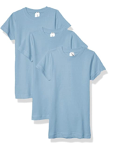 AquaGuard 2616 Girls&#39; 3pk Fine Jersey Longer Length T-Shirt, Carolina Bl... - $7.31
